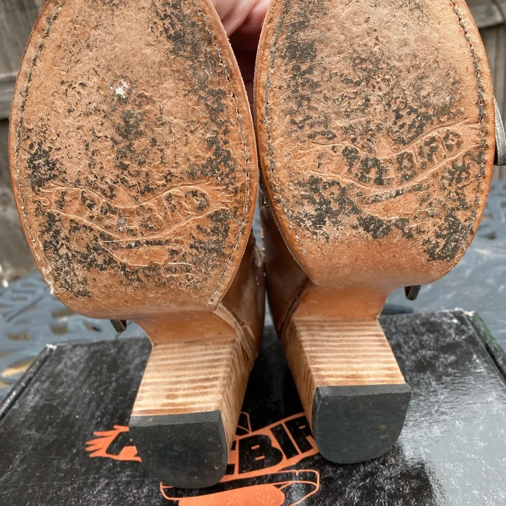 Freebird (Violet) Taupe Heeled Boots - Picture 7 of 7